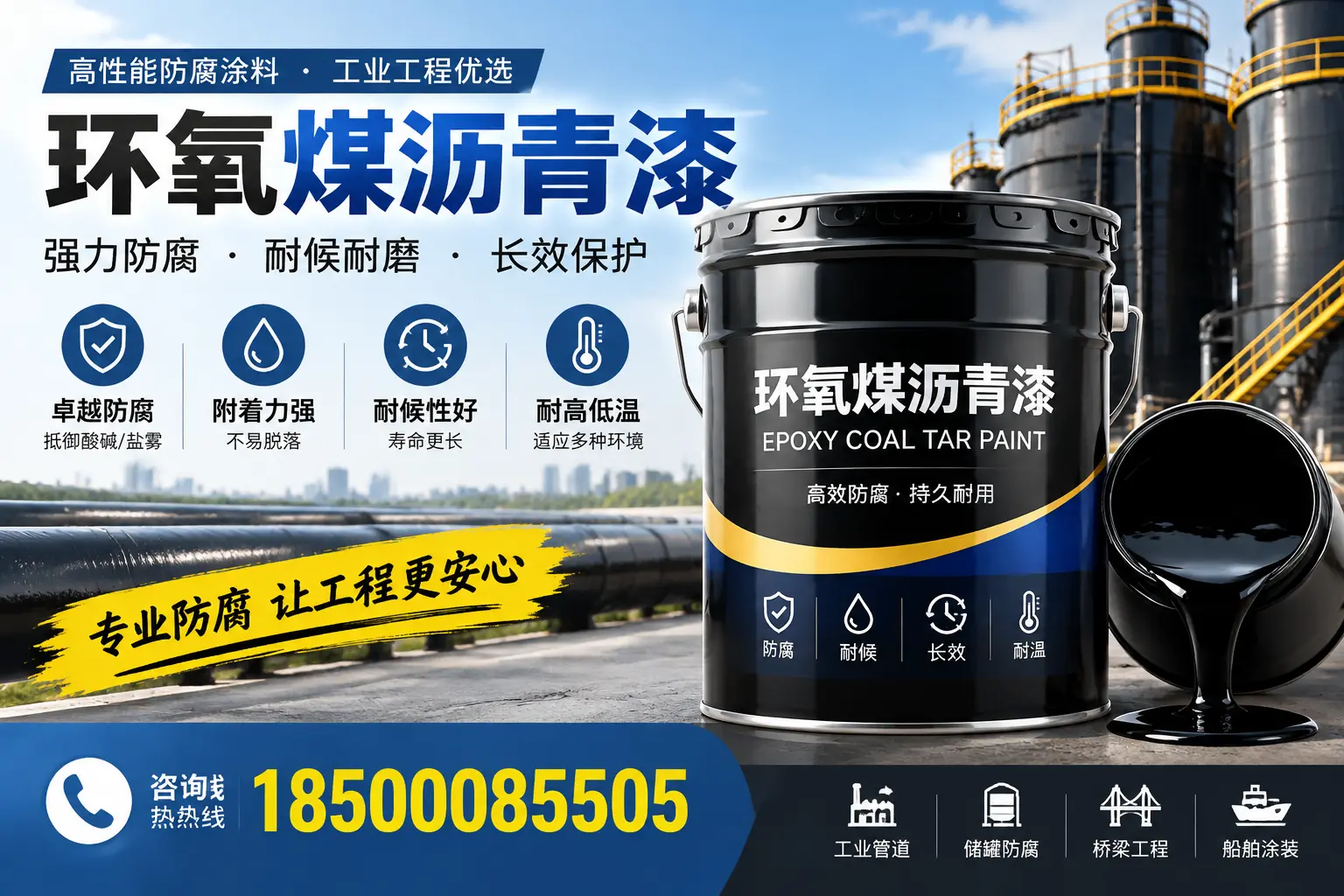 环氧煤沥青漆的施工方法与注意事项，确保在衢州顺利完成